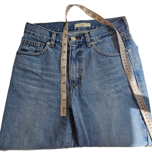 Recto Tapered Jean Light Wash 100% Cotton Japanese Denim Size XS US 26 - Picture 3 of 8